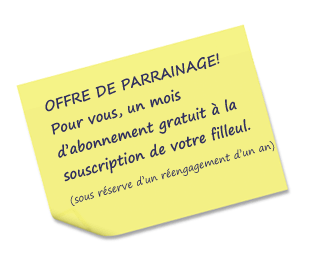 offre de parrainage : pour vous un mois d'abonnement gratuit au logiciel Omat&eacute; � la souscription de votre filleul (sous r�serve d'un r�engagement d'un an).